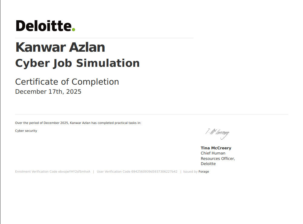 Cyber Job Simulation