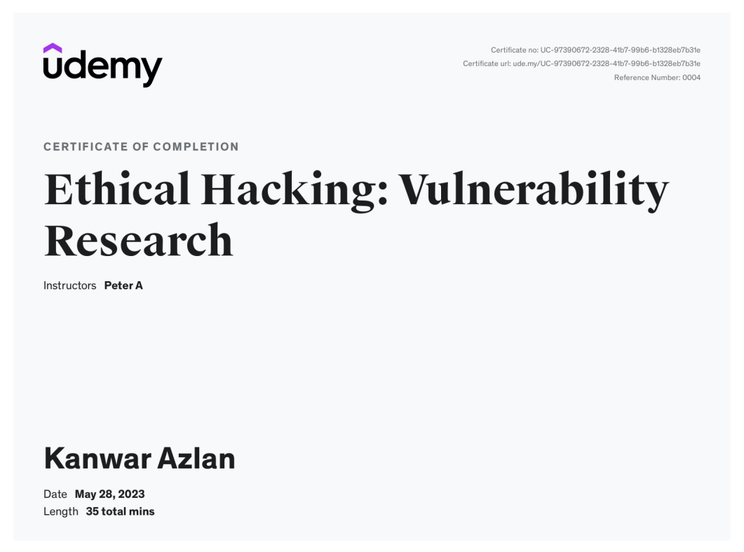 Ethical Hacking Vulnerability Research