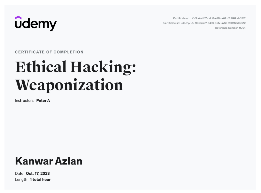 Ethical Hacking Weaponization